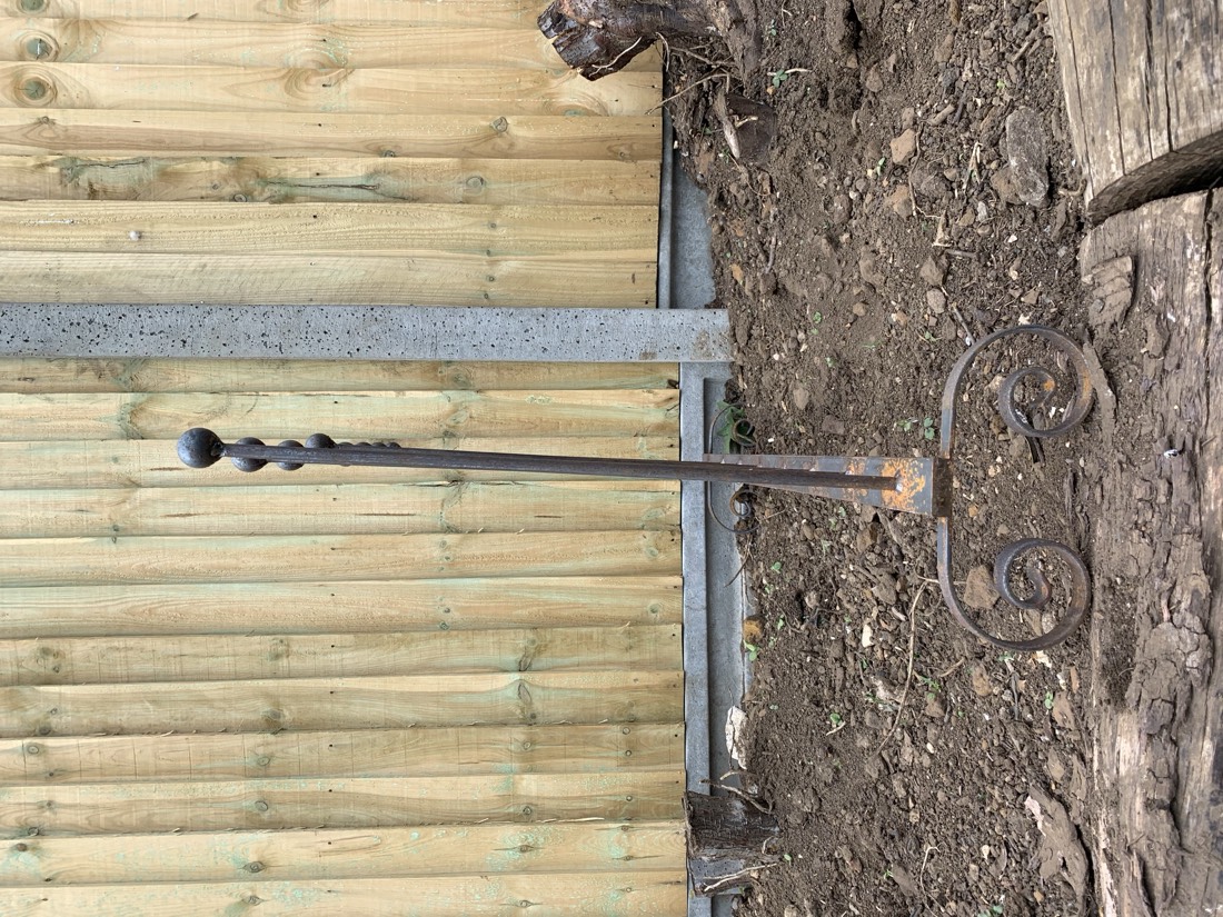 Steel Wellington boot holder holding boots